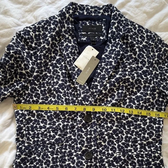J. Crew Schoolboy Navy and White Floral Blazer - Picture 9 of 12